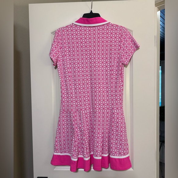 🌸 Brand New Lilly Pulitzer Pink & White Luxletic Jessamy Dress 🌸 Size M - Picture 5 of 16
